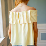 Daffodil Darling Top, Butter Yellow