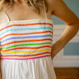 Sunshine Stroll Midi Dress, Off White