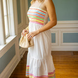 Sunshine Stroll Midi Dress, Off White