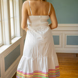 Sunshine Stroll Midi Dress, Off White