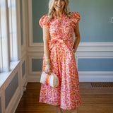 Stay Forever Dress, Orange Combo