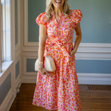 Stay Forever Dress, Orange Combo
