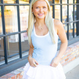 Sirena Colorblocked Rib Tank, Coast