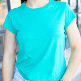 Baby Crew Tee, Aqua Green