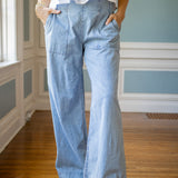 Breezy Denim Pull-On Jeans, Dusk