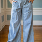 Breezy Denim Pull-On Jeans, Dusk