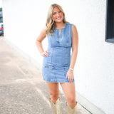 Averi Dress, Forever Blue