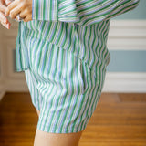 Boxer Short, Emerald Surf Stripe