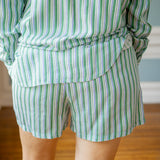 Boxer Short, Emerald Surf Stripe