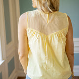Daisy Whisper Top, Yellow