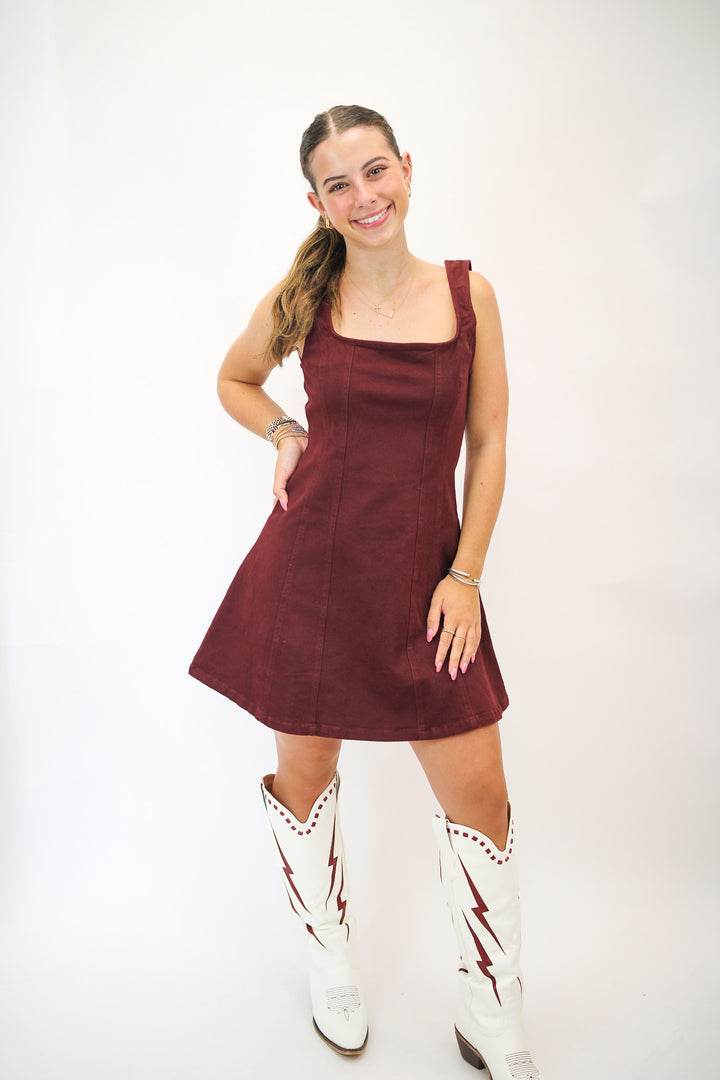 Ready For It Mini Dress, Maroon
