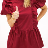 Rush The Field Dress, Maroon