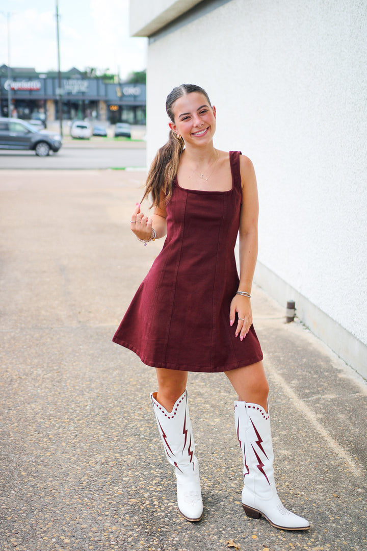 Ready For It Mini Dress, Maroon