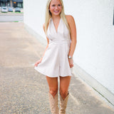 Double The Fun Romper, Ecru