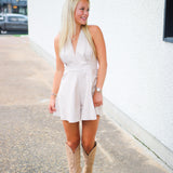 Double The Fun Romper, Ecru