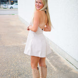 Double The Fun Romper, Ecru