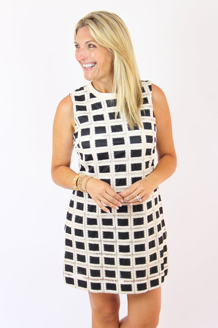Made For This Moment Dress, Natural/Black