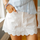 Chic Charm Skirt, Off White
