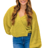 Kyan Wrap Cardigan, Cypress Green