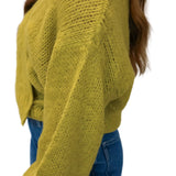 Kyan Wrap Cardigan, Cypress Green