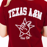 Texas A&M Baseball Jersey Tee Dress, Maroon