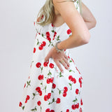 Cherry On Top Dress, White