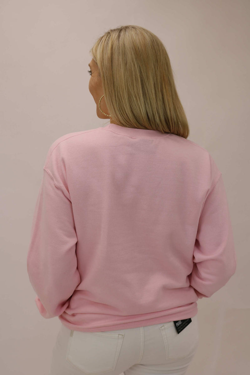 Love Me Sweatshirt, Pink