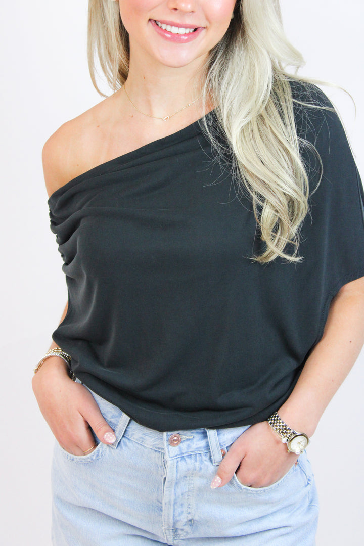 Blake Knit Top, Black