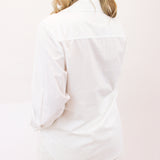 Clean Wide Collar Shirt, White