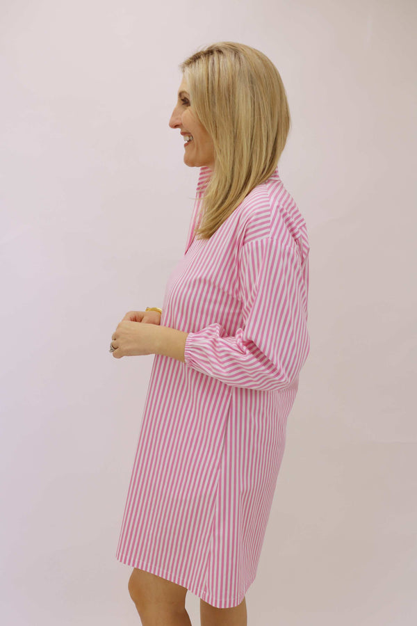 Florence Dress, Cotton Stripe