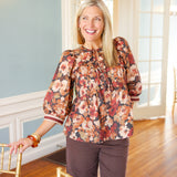 Change of the Seasons Top, Brown