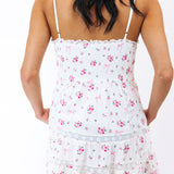 Solbina Cotton Rose & Bow Mini Dress, Fancy Pink
