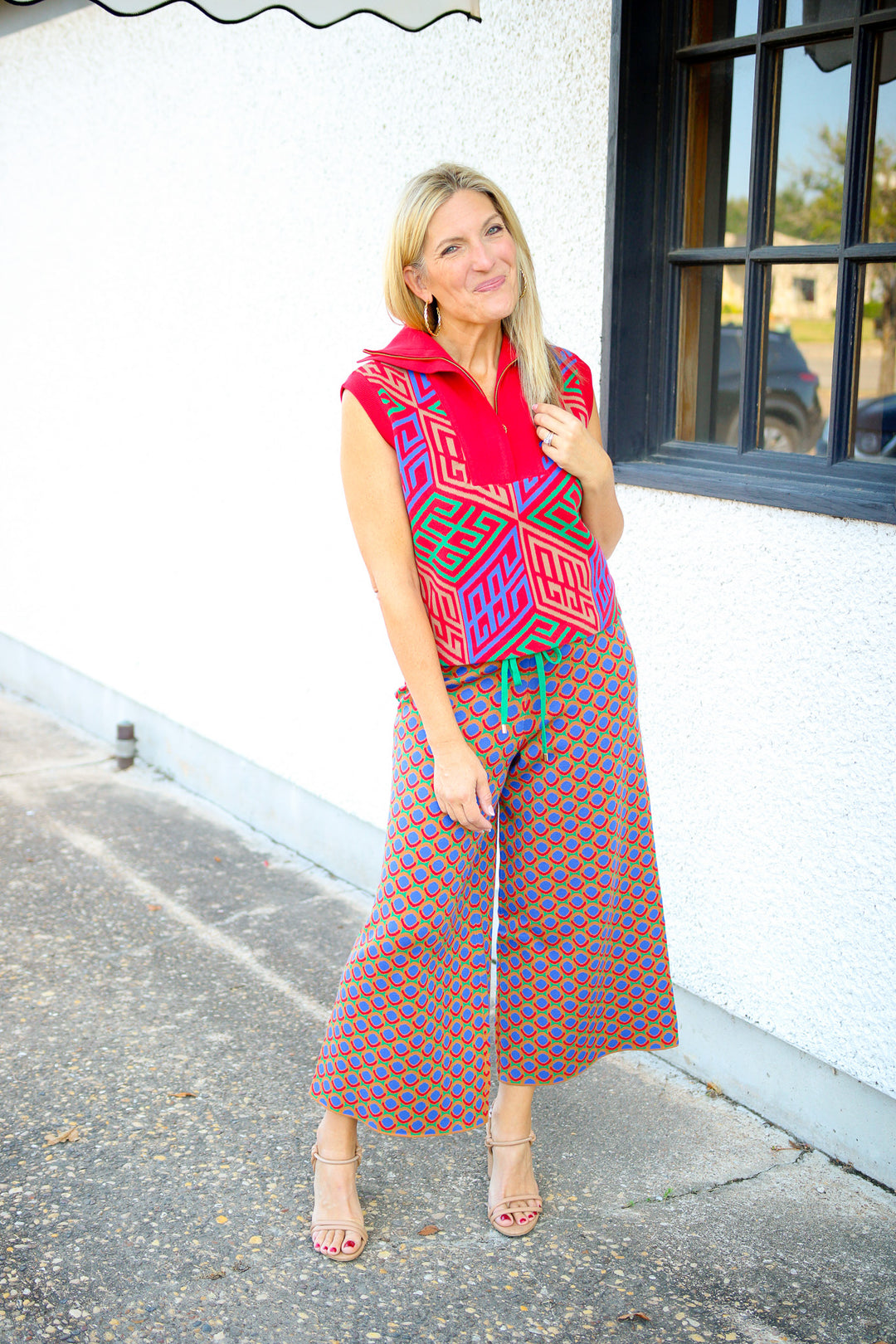 Poppy Pullover Vest, Vintage Monogram