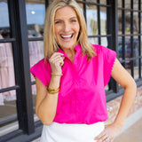 Pretty In Pink Top, Hot Pink
