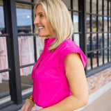 Pretty In Pink Top, Hot Pink