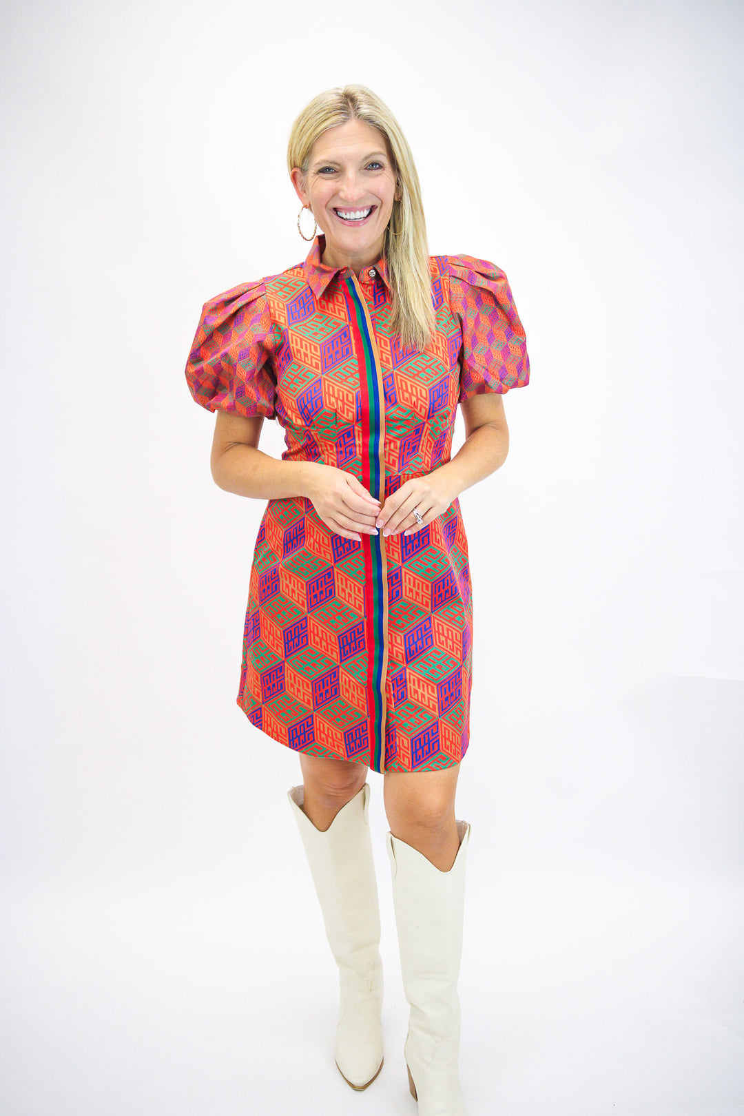 Britt Dress, Vintage Monogram