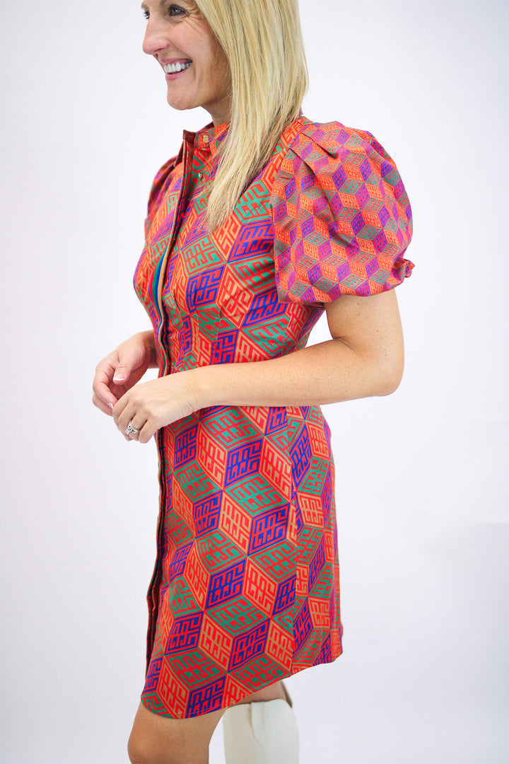 Britt Dress, Vintage Monogram