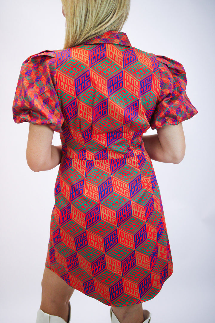 Britt Dress, Vintage Monogram