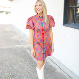 Britt Dress, Vintage Monogram