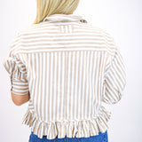 Bailey Stripe Shirt, Neutral Combo