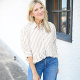 Bailey Stripe Shirt, Neutral Combo