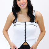 Better Than Ever Knit Tank, Snow White