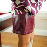 Verne Skirt, Bordeaux