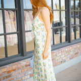 Floral Gambit Midi Dress, Cream Multi