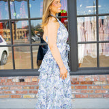 Adamaris Dress, Blue Floral