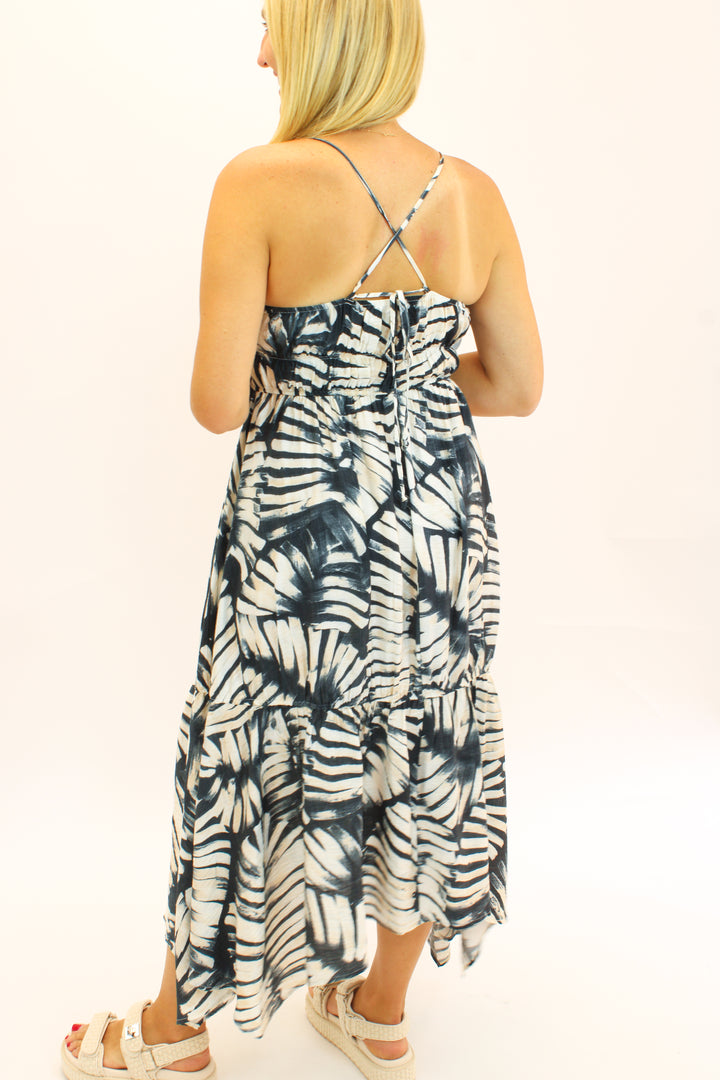 Jackie Dress, Black/White