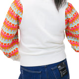 Make A Statement Colorful Sleeve Sweater