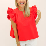 Good Days Only Top, Red
