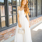 Ivory Evermore Midi Dress, Cream