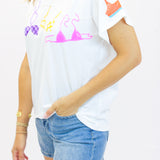 White Multi Hanging Bikini Tee